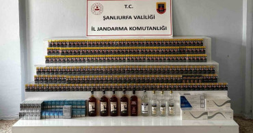 Şanlıurfa'da gümrük kaçağı sigara ve alkol ele geçirildi