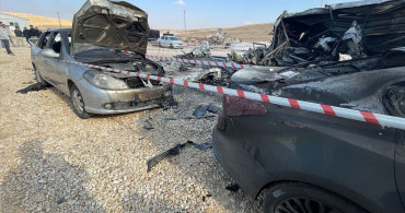 Şanlıurfa'da İnşaat Şantiyesinde Yangın