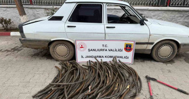 Şanlıurfa’da Kablo Hırsızı Suçüstü Yakalandı