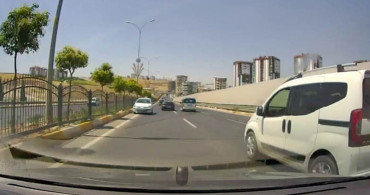 Şanlıurfa'da ters yönde ilerleyen sürücü trafikte tehlike yarattı