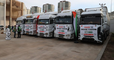 Şanlıurfa'dan Gazze'ye İnsani Yardım Tırları Gönderildi