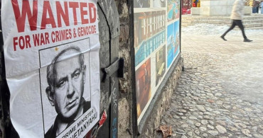 Saraybosna'da Netanyahu'ya Yönelik Protesto