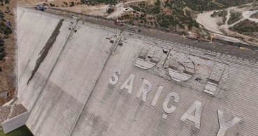 Sarıçay Barajı’nda çalışmalar sürüyor