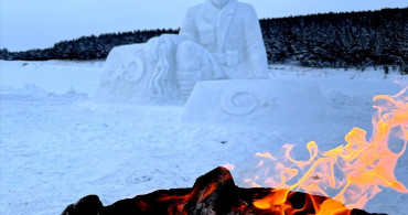 Sarıkamış Harekatı Anısına Kardan Heykeller Tamamlanıyor