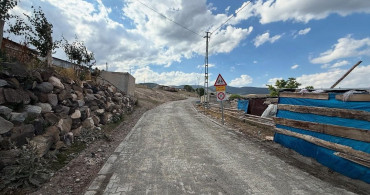 Sarıkamış kaymakamı aslantatar kilitli parke taşı çalışmaları yerinde inceledi