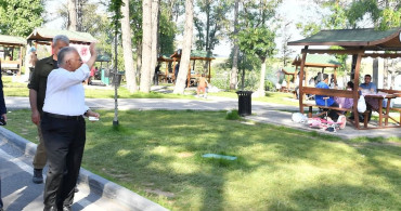 Sarımsaklı Barajı Mesire Alanı’nda Yenileme İncelemesi