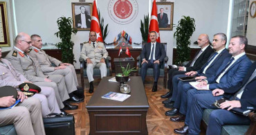 Savunma sanayii başkanı görgün, mevkidaşı zaher’i makamında ağırladı