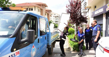 Şehzadeler zabıtasından yol ve kaldırım işgali denetimi
