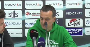 Serikspor Teknik Direktörü Branimir Petrovic'in Sarıyer Mağlubiyeti Sonrası Açıklamaları