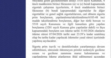 SGK'dan Önemli Duyuru: Borç Ödeme Süresi 7 Nisan'a Uzatıldı