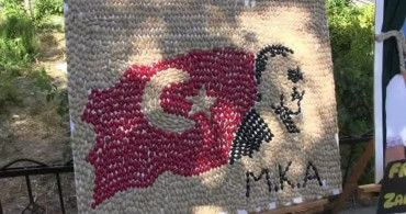 Siirt fıstığının kabuğu sanat eserine dönüştü