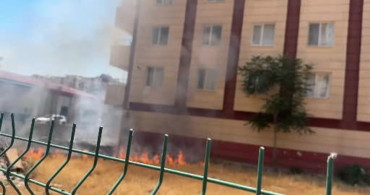 Siirt’in kurtalan ilçesinde meydana gelen yangın paniğe neden oldu