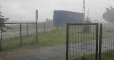 Silivri'de Dolu Yağışı