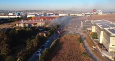 Silivri'de mobilya atölyesinde yangın