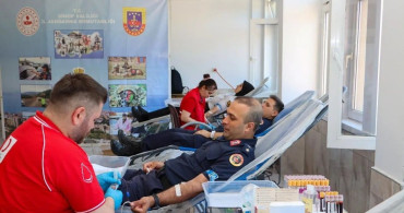 Sinop Jandarmasından Kan Bağışı ile Örnek Davranış