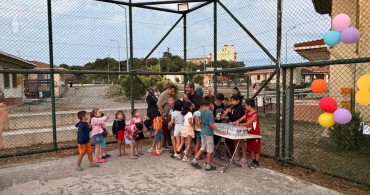 Sinop'ta çocuklar açık hava sinemasında buluştu