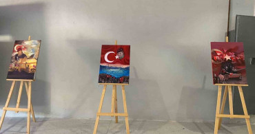 Sinop'ta 'irade bizim, zafer bizim' resim sergisi