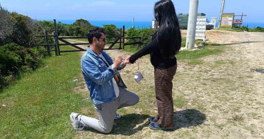 Sinop'un İnceburun'unda Evlilik Teklifi