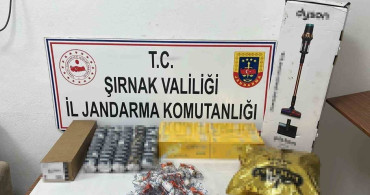 Şırnak'ta jandarma ekipleri 18 milyon 764 bin liralık kaçak malzeme ele geçirdi