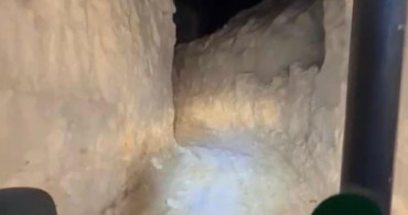 Şırnak'ta Karlar Arasında 2.5 Km'lik Açık Hava Tüneli