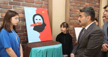Sivas'ta 'Doğu Türkistan’ı Hatırla' Resim Sergisi Açıldı