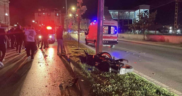 Sivas'ta motosiklet kazasında iki kişi ağır yaralandı