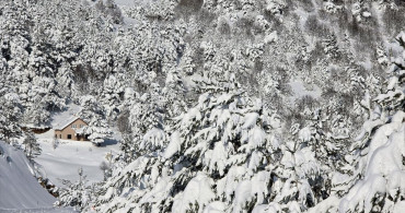 Sivas'ta Pusat-Özen Barajı Buz Tutmuş Durumda