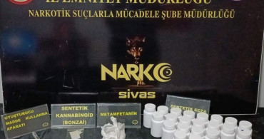 Sivas’ta uyuşturucu operasyonu: 2 kişi tutuklandı, bol miktarda uyuşturucu madde ele geçirildi