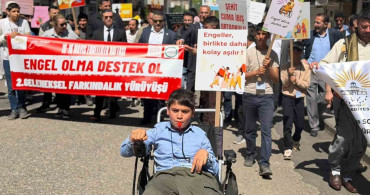 Siverek'te Engelliler Haftası Farkındalık Yürüyüşü