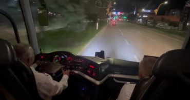 Sivil Trafik Jandarmaları Şehirlerarası Otobüslerde Görev Başında