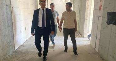 Söke Atatürk Ortaokulu inşaatında çalışmalar devam ediyor