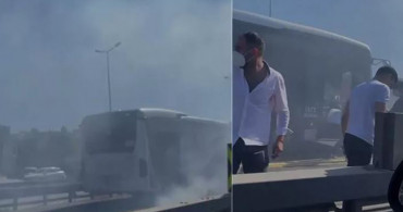 Son Dakika: Beylikdüzü'nde Metrobüste Yangın Paniği