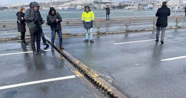 Son dakika: Unkapanı köprüsü bağlantı noktalarında bir ayrılma daha meydana geldi