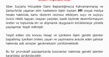 Sosyal Medya Üzerinden Dezenformasyon Üretimine Karşı Harekete Geçildi