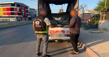 Sosyal medyadaki görüntüler sonrası kamyonet sürücüsüne ceza uygulandı