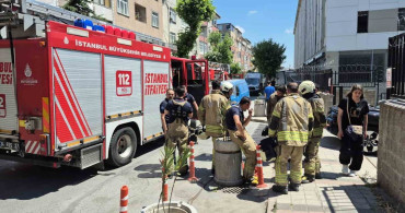 Sultangazi’de sosyal bilimler yüksek meslek okulunda yangın