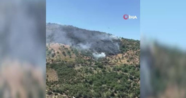 Sultanhisar'da orman yangını söndürme çalışmaları başladı