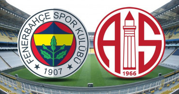 Süper Lig Antalyaspor-Fenerbahçe Karşılaşması
