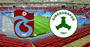 Süper Lig Trabzonspor - Giresunspor Karşılaşması