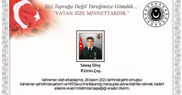 Suriye Sınırında Gerçekleşen Hain Saldırı Sonucu 1 Askerimiz Şehit!