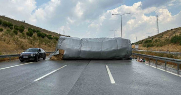 Susurluk’ta otoyolda cip ile kamyon çarpıştı: 1 yaralı
