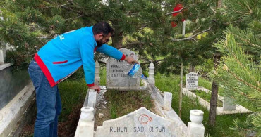 Susuz'da Şehit Kabirleri Bayram İçin Hazırlandı