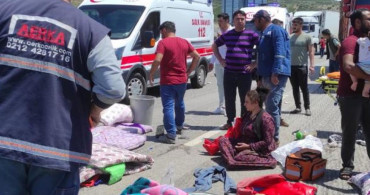 TAG Otoyolunda mevsimlik işçileri taşıyan kamyonet devrildi: 8’i ağır 15 yaralı!