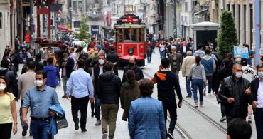 Taksim'de Drone ile Maske Kontrolü
