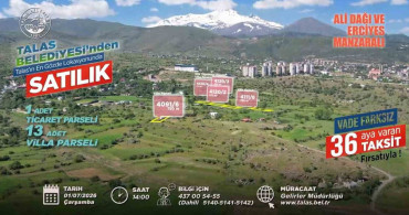 Talas’ta konut, ticaret ve villa arsa fırsatı bir arada