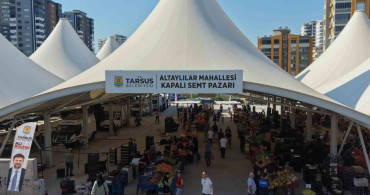 Tarsus’ta 4 yıldır atıl kalan semt pazarı yeniden hizmete açıldı