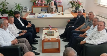 Taşımacı esnafı, ulaşım daire başkanı Yel’e hayırlı olsun ziyaretinde bulundu