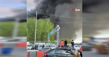 Taşkent Beşkurgan Pazarında Yangın: Dükkanlar Hasar Gördü