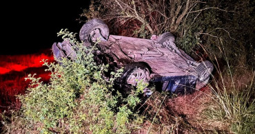Tavşanlı'da otomobil takla attı: 1’i ağır 2 yaralı