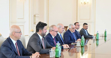 TBMM başkanı kurtulmuş, azrbaycan cumhurbaşkanı aliyev tarafından kabul edildi